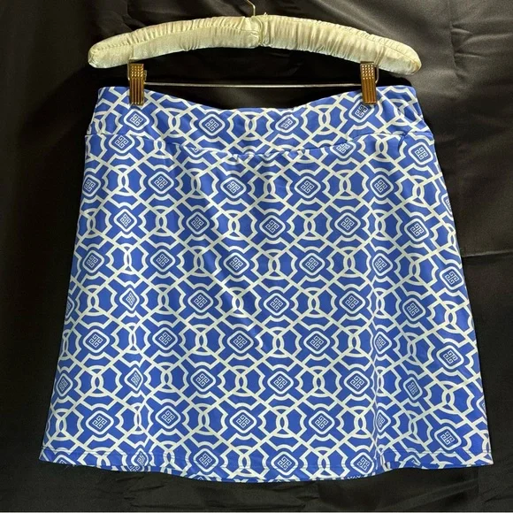 Lulu-B Blue and White Mini Skirt - Picture 6 of 8